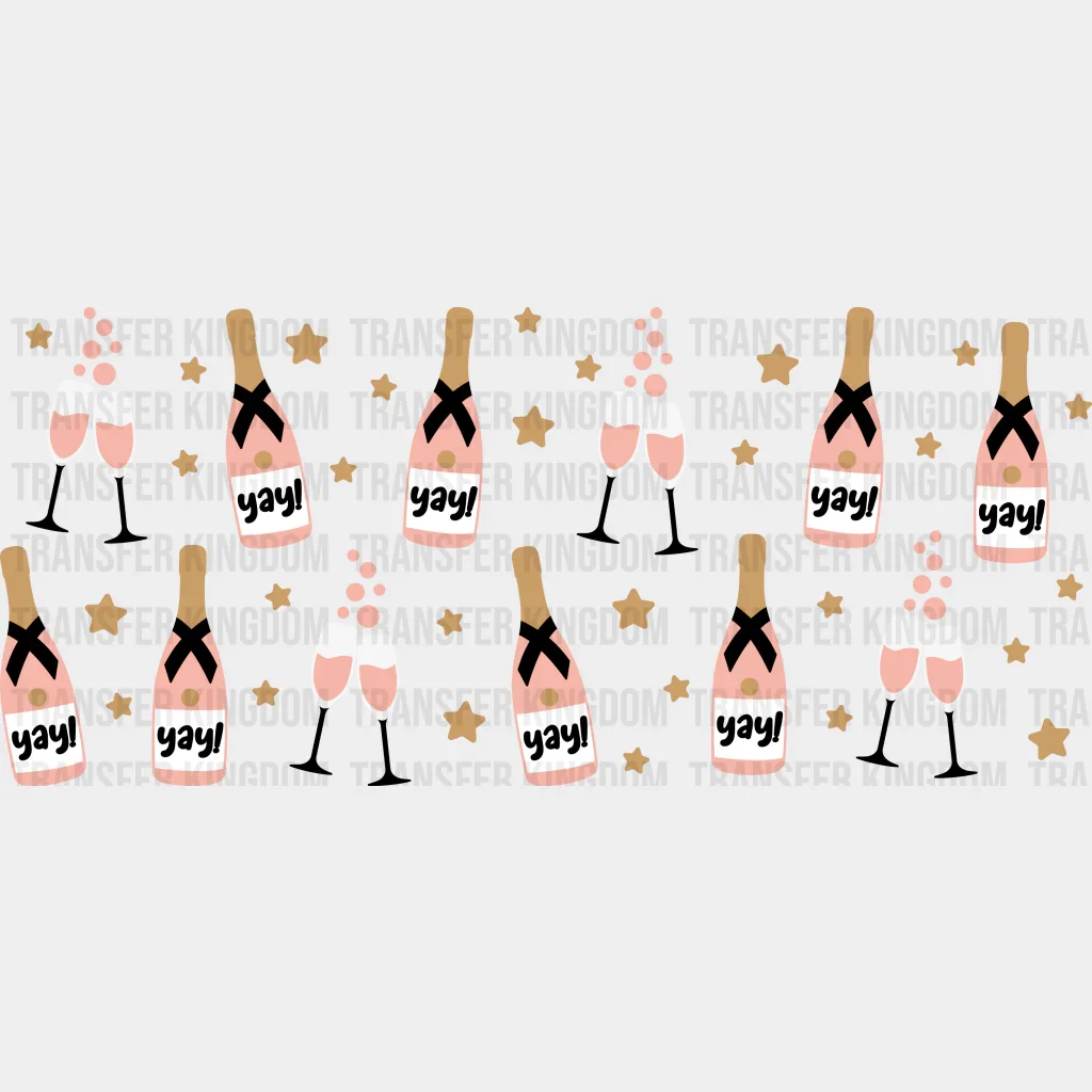 New Year UV DTF Cup Wrap Stickers